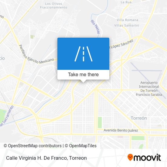 Calle Virginia H. De Franco map