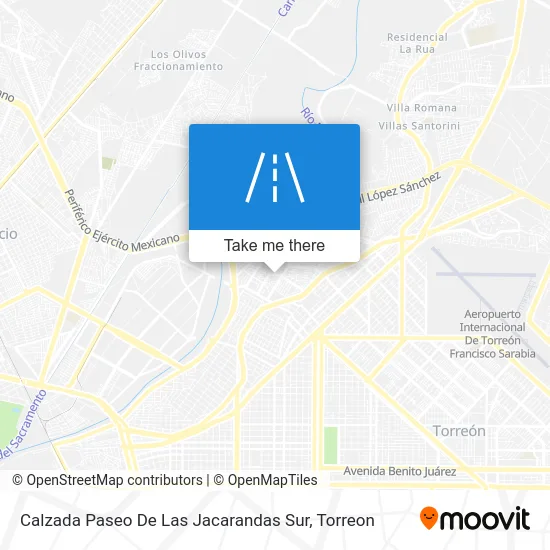 Calzada Paseo De Las Jacarandas Sur map