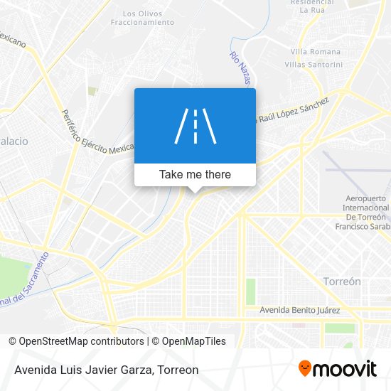 Avenida Luis Javier Garza map