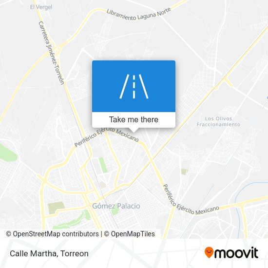Mapa de Calle Martha