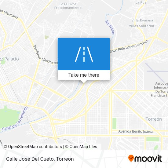 Calle José Del Cueto map