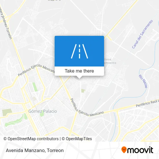 Avenida Manzano map