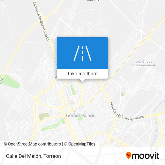 Mapa de Calle Del Melón