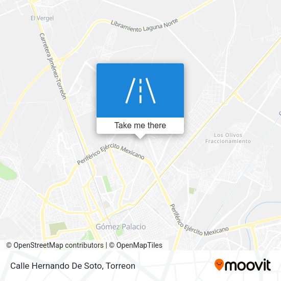 Mapa de Calle Hernando De Soto