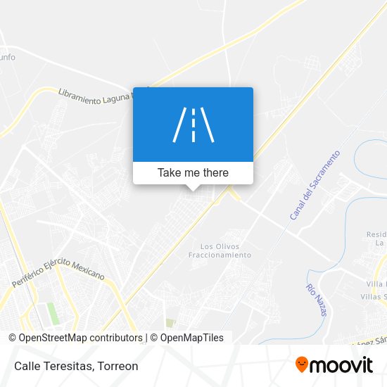 Mapa de Calle Teresitas