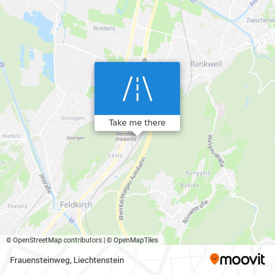 Frauensteinweg map