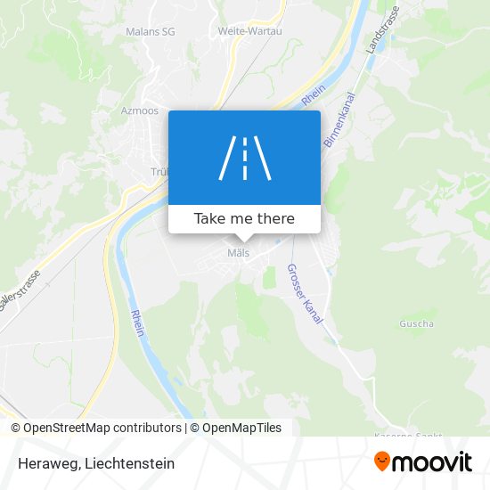 Heraweg map