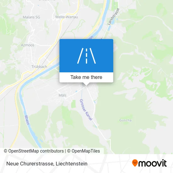 Neue Churerstrasse map