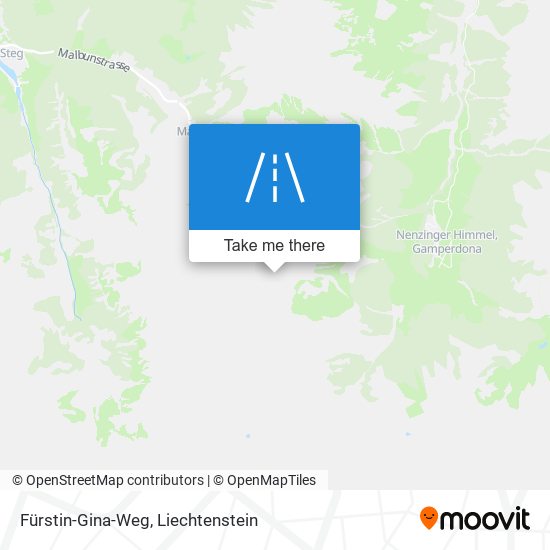 Fürstin-Gina-Weg map
