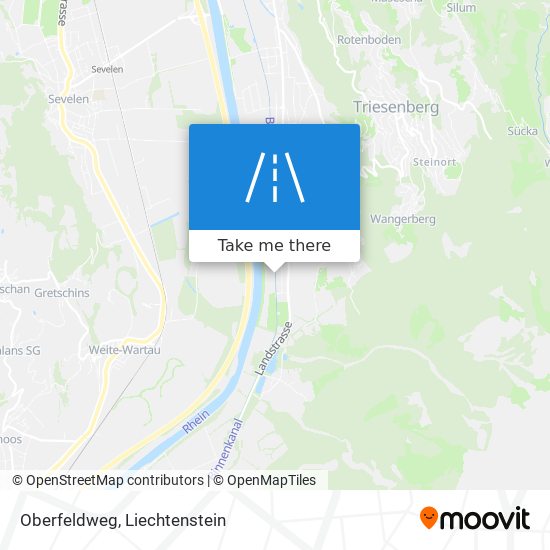 Oberfeldweg map