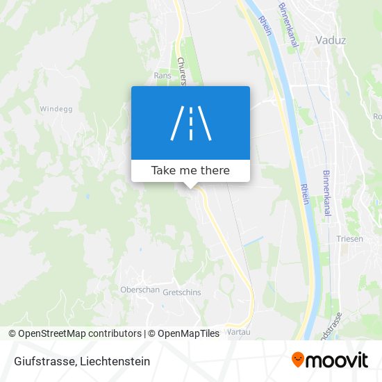 Giufstrasse map