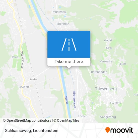 Schliassaweg map
