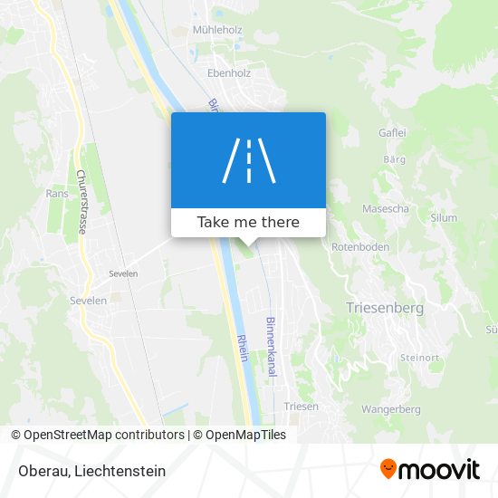 Oberau map