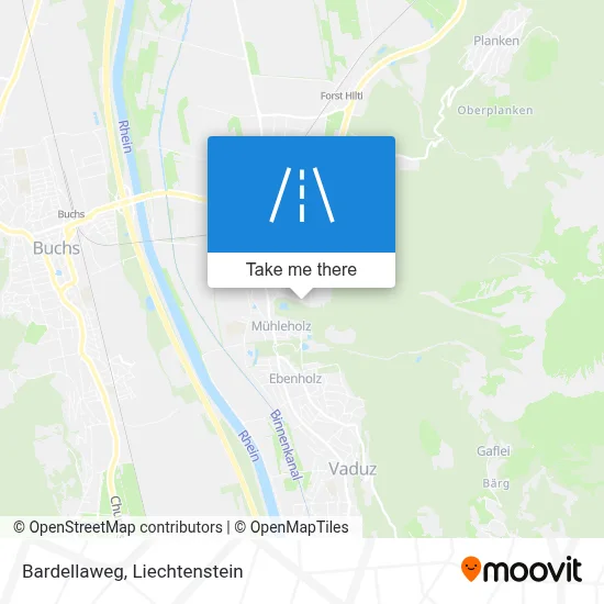 Bardellaweg map