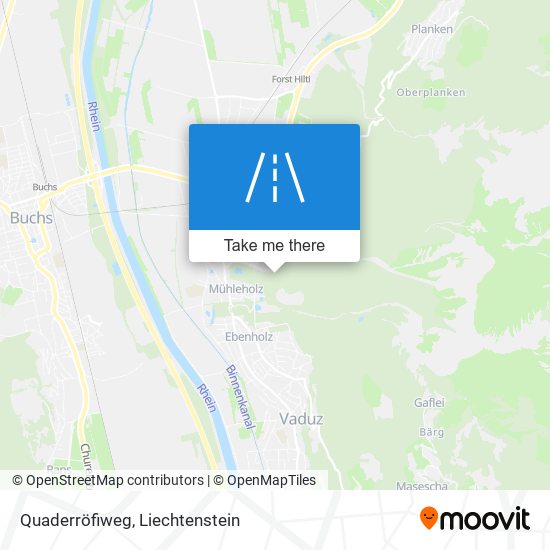 Quaderröfiweg map