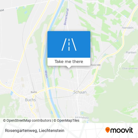 Rosengartenweg map