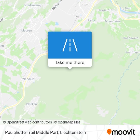 Paulahütte Trail Middle Part map