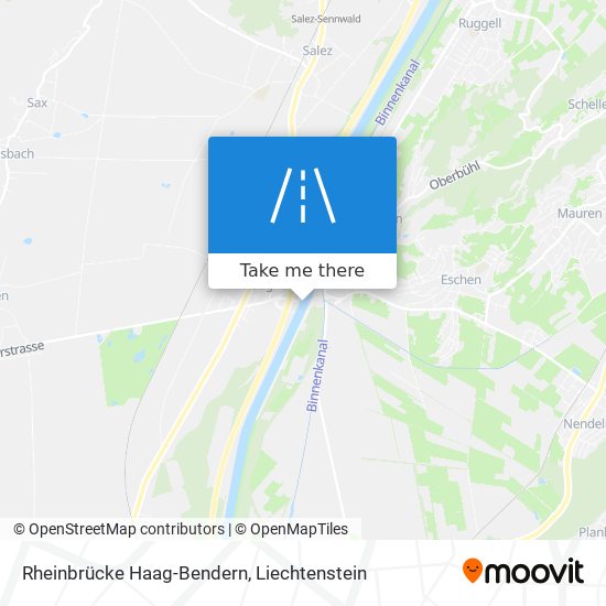 Rheinbrücke Haag-Bendern map