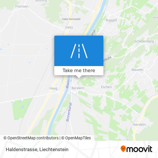 Haldenstrasse map