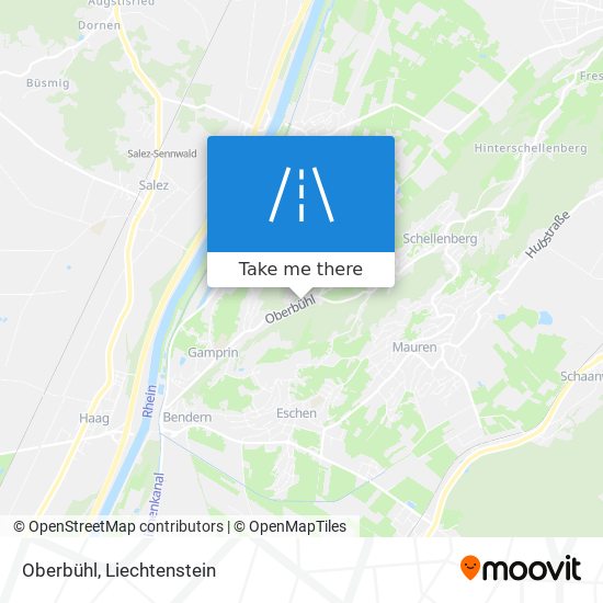 Oberbühl map