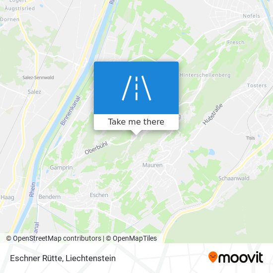 Eschner Rütte map