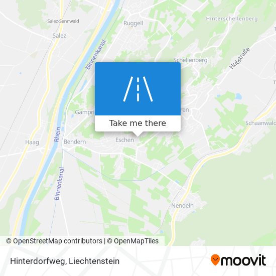 Hinterdorfweg map