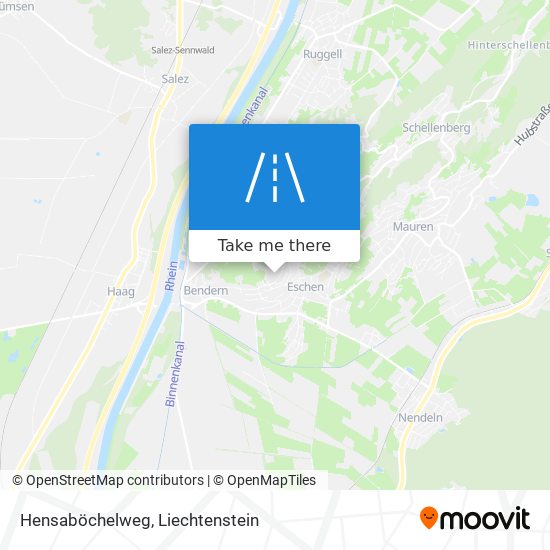 Hensaböchelweg map