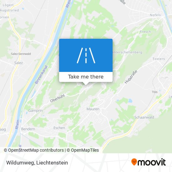 Wildumweg map