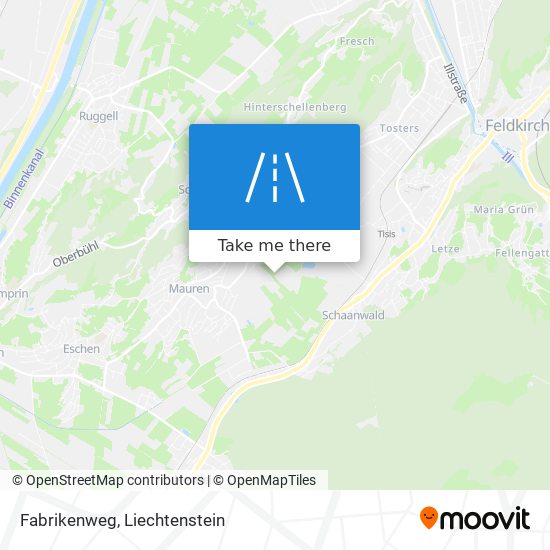 Fabrikenweg map