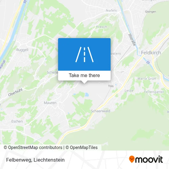Felbenweg map