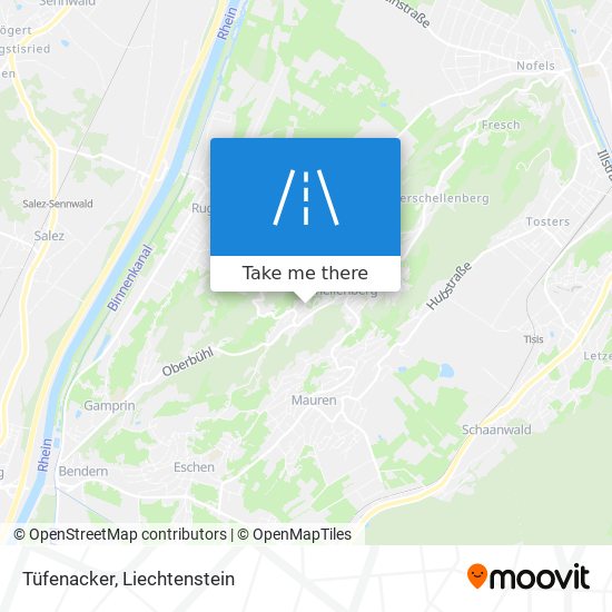Tüfenacker map