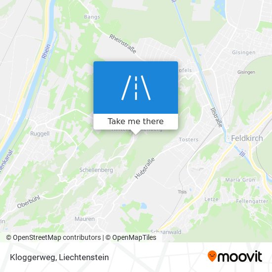 Kloggerweg map