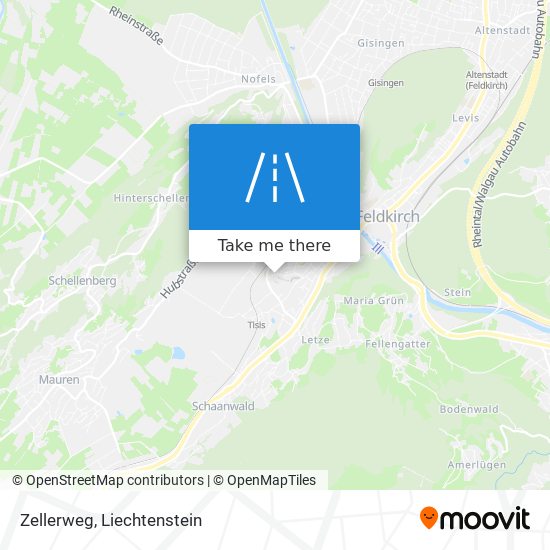 Zellerweg map
