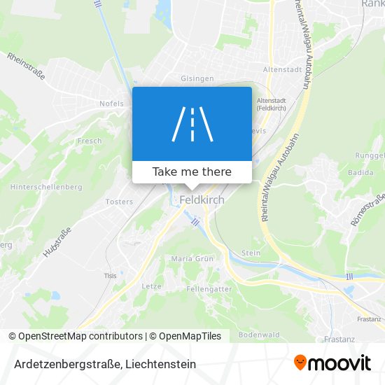 Ardetzenbergstraße map