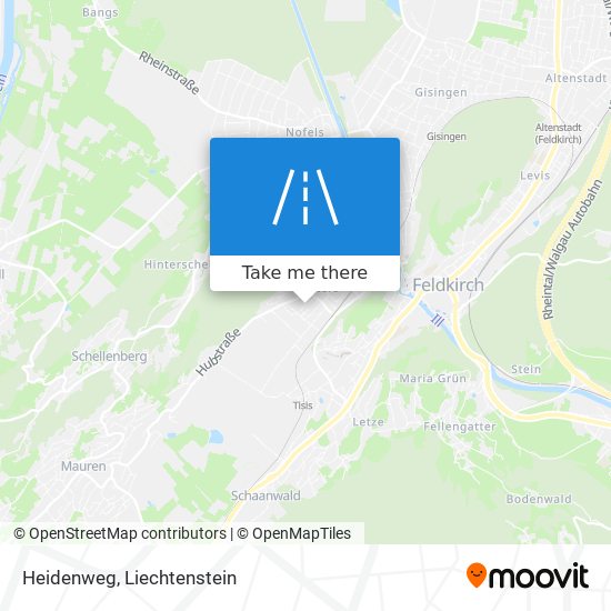 Heidenweg map