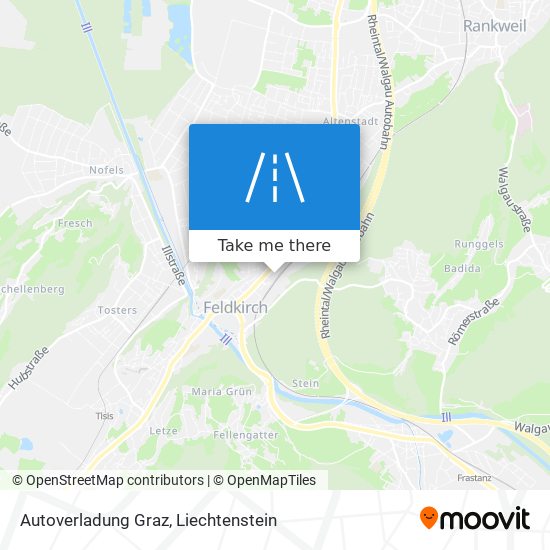 Autoverladung Graz map