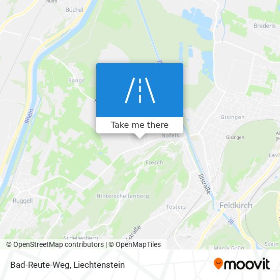 Bad-Reute-Weg map