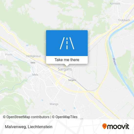 Malvenweg map