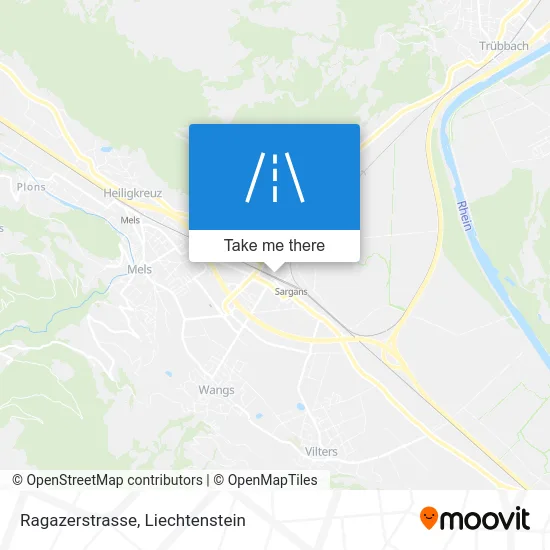 Ragazerstrasse map