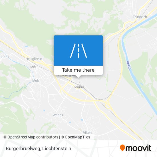 Burgerbrüelweg map
