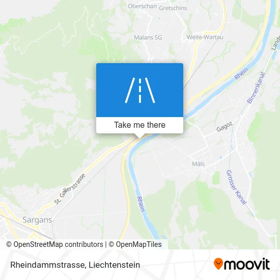 Rheindammstrasse map