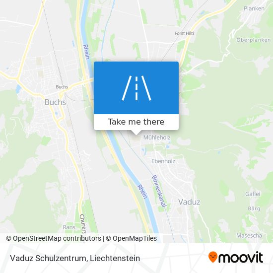 Vaduz Schulzentrum map