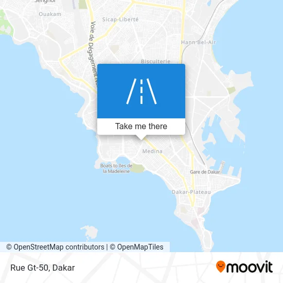 Rue Gt-50 map