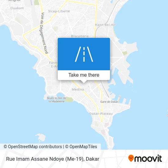 Rue Imam Assane Ndoye (Me-19) map