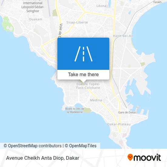 Avenue Cheikh Anta Diop map