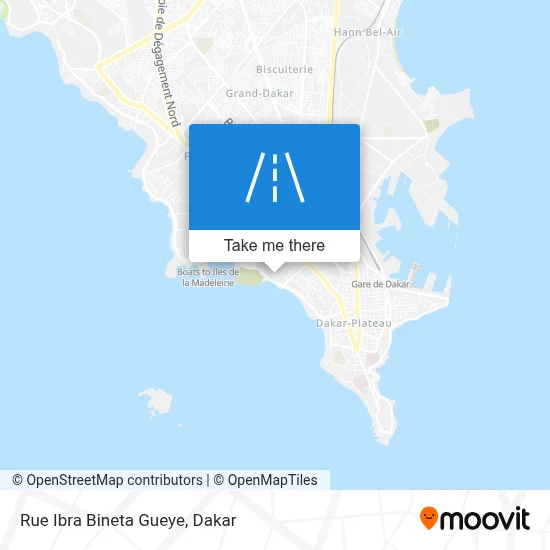 Rue Ibra Bineta Gueye map