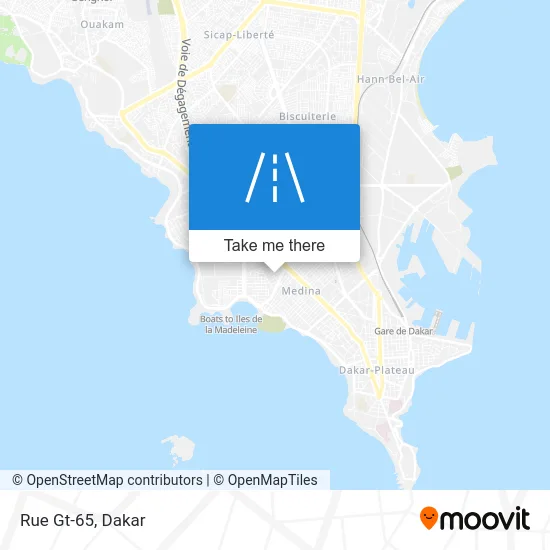 Rue Gt-65 map