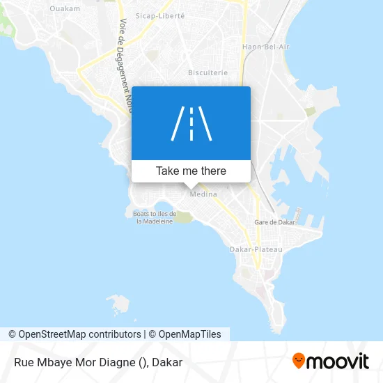 Rue Mbaye Mor Diagne map