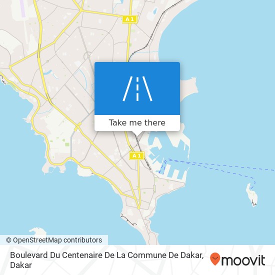Boulevard Du Centenaire De La Commune De Dakar map