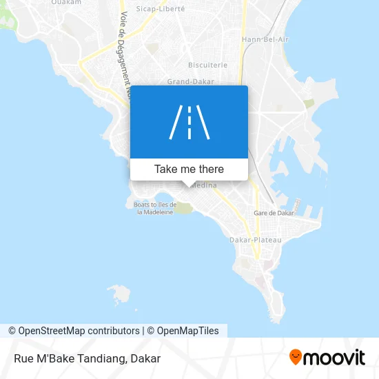 Rue M'Bake Tandiang map